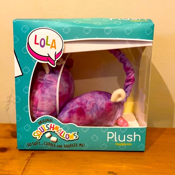 Squishmallows plush unicorn Lola headphones aux-in new in box - Picture 1 of 8